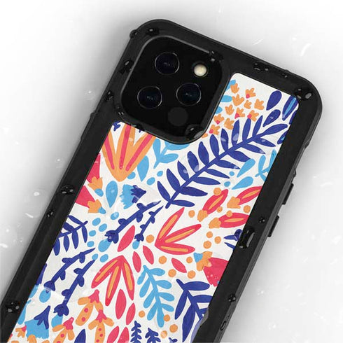 Cat Coq Color Foliage iPhone 12 Pro Waterproof Case