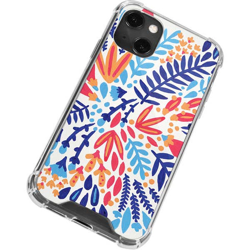 Cat Coq Color Foliage iPhone 13 Mini Clear Case