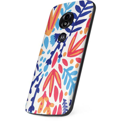 Cat Coq Color Foliage Moto E5 Play Skin