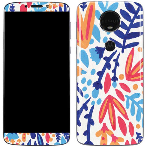Cat Coq Color Foliage Moto E5 Plus Skin