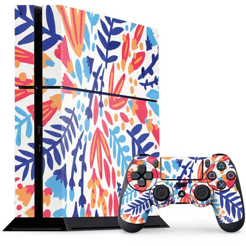 Cat Coq Color Foliage PS4 Console and Controller Bundle Skin