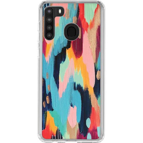 Etta Vee Color Melt Galaxy A21 Clear Case