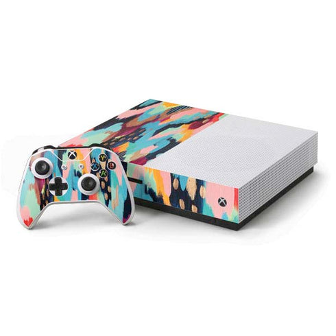 Etta Vee Color Melt Xbox One S Console and Controller Bundle Skin