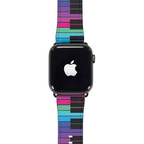 Color Piano Keys Apple Watch Band 42-44mm