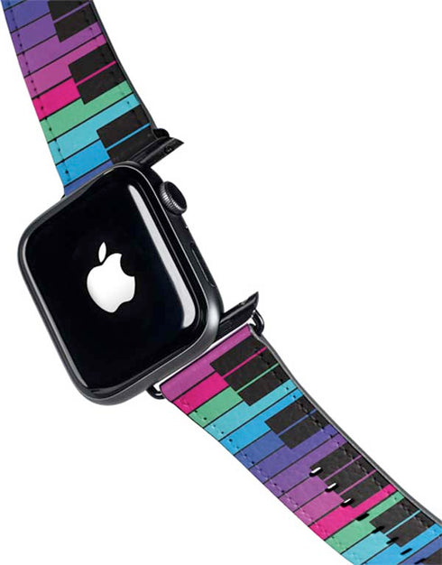 Color Piano Keys Apple Watch Band 42-44mm