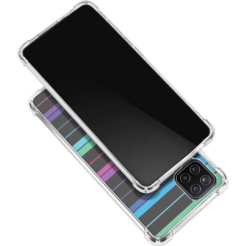 Color Piano Keys Galaxy A12 Clear Case