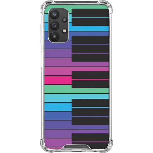 Color Piano Keys Galaxy A32 5G Clear Case