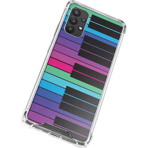 Color Piano Keys Galaxy A32 5G Clear Case