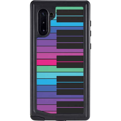 Color Piano Keys Galaxy Note 10 Waterproof Case