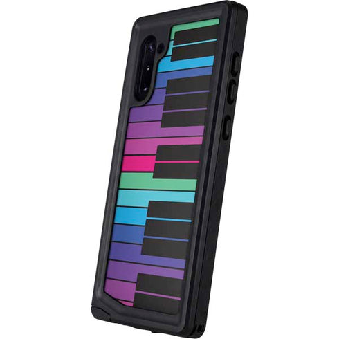 Color Piano Keys Galaxy Note 10 Waterproof Case