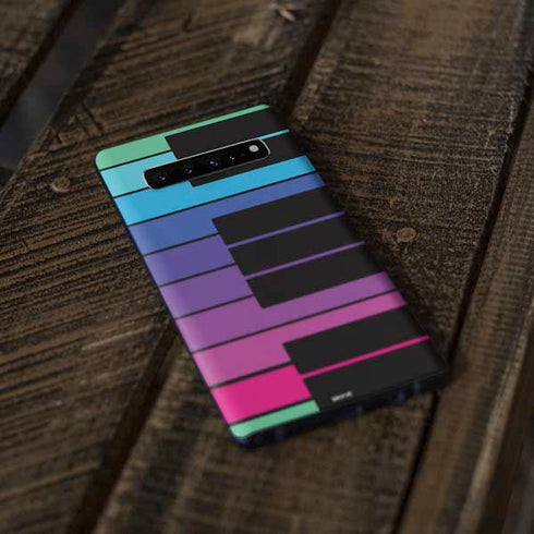 Color Piano Keys Galaxy S10 Skin