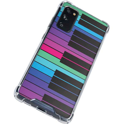 Color Piano Keys Galaxy S20 FE Clear Case