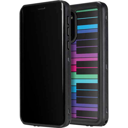 Color Piano Keys Galaxy S20 Plus Waterproof Case