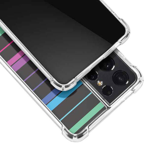 Color Piano Keys Galaxy S21 Ultra 5G Clear Case