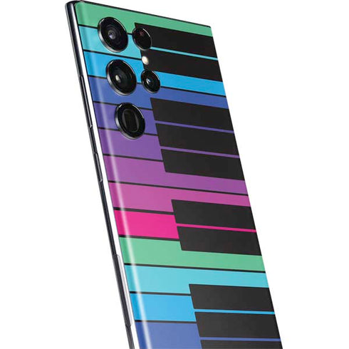 Color Piano Keys Galaxy S22 Ultra Skin