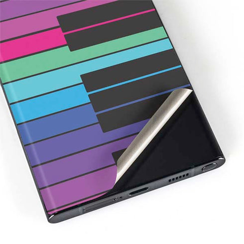 Color Piano Keys Galaxy S22 Ultra Skin