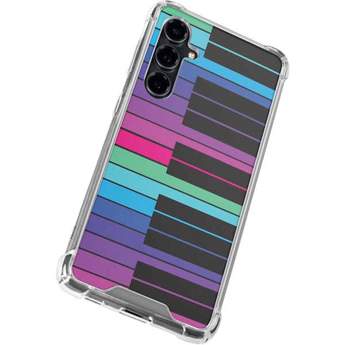 Color Piano Keys Galaxy S23 FE Clear Case
