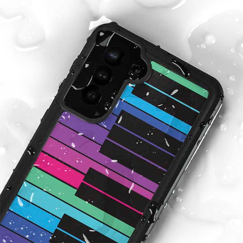 Color Piano Keys Galaxy S23 Plus Waterproof Case