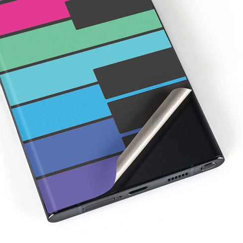 Color Piano Keys Galaxy S23 Ultra Skin