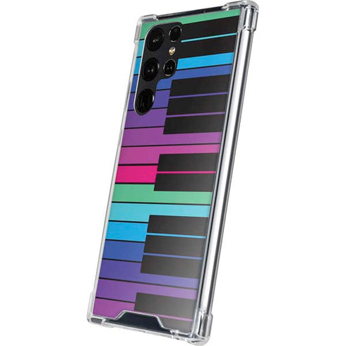 Color Piano Keys Galaxy S24 Ultra Clear Case