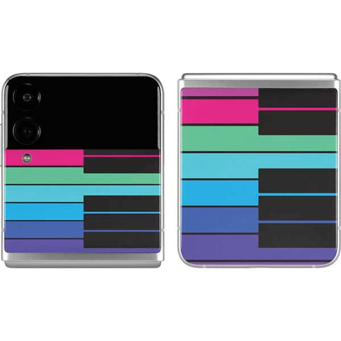 Color Piano Keys Galaxy Z Flip4 5G Skin