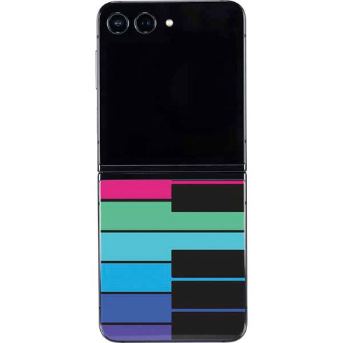 Color Piano Keys Galaxy Z Flip5 5G Skin