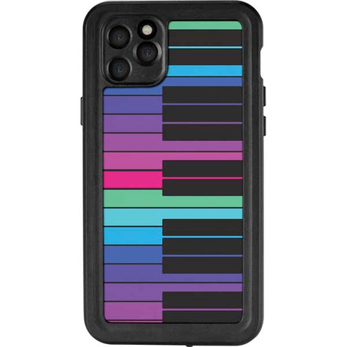 Color Piano Keys iPhone 11 Pro Max Waterproof Case