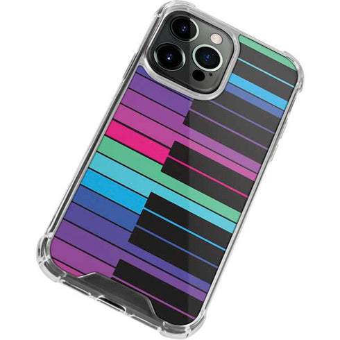 Color Piano Keys iPhone 13 Pro Max Clear Case