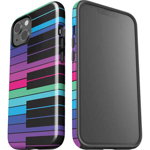 Color Piano Keys iPhone 14 Plus Impact Case