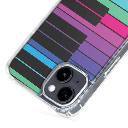 Color Piano Keys iPhone 15 Plus MagSafe Case