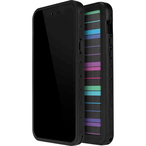 Color Piano Keys iPhone 14 Pro Max Waterproof Case