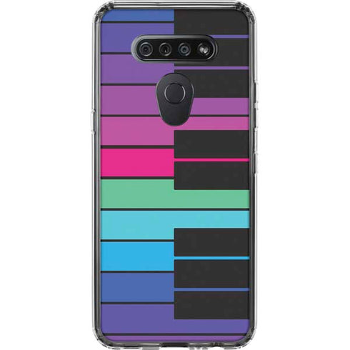 Color Piano Keys LG K51/Q51 Clear Case
