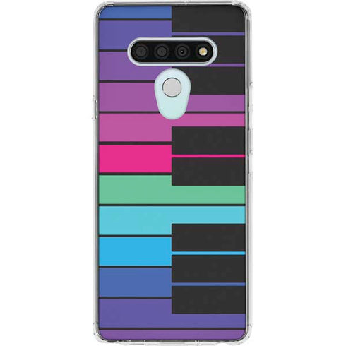 Color Piano Keys LG Stylo 6 Clear Case