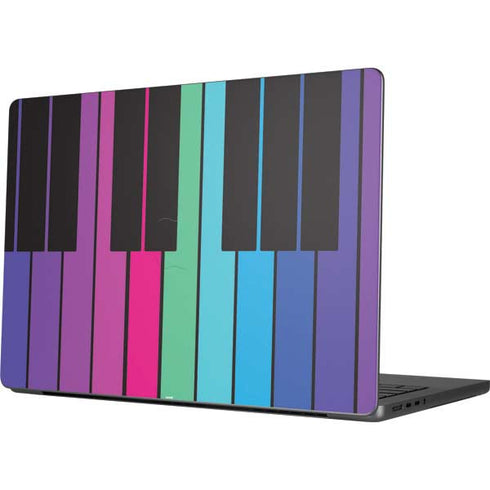 Color Piano Keys MacBook Pro 14in (2021-24) Skin