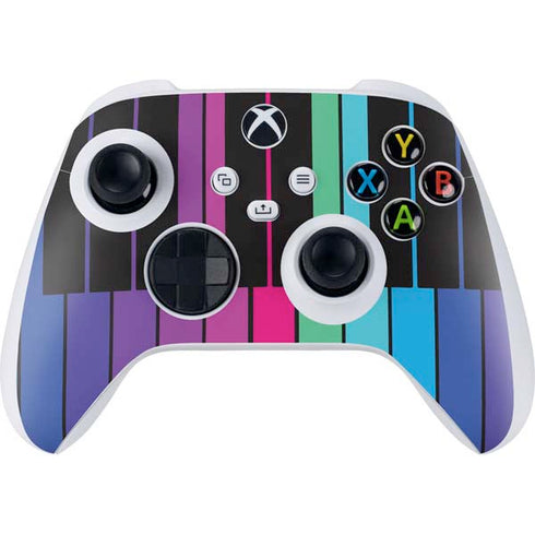 Color Piano Keys Xbox Series S Controller Skin