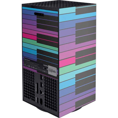 Color Piano Keys Xbox Series X Console Skin