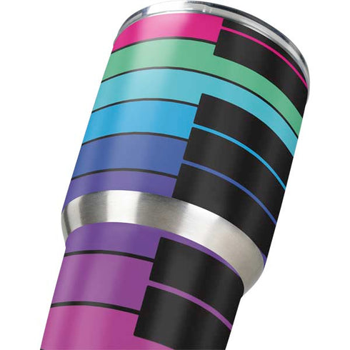Color Piano Keys Yeti 30oz Rambler Tumbler Skin