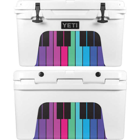 Color Piano Keys YETI Tundra 45 Hard Cooler Skin