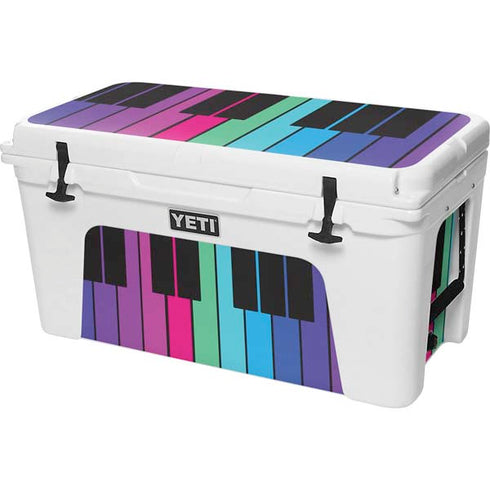 Color Piano Keys YETI Tundra 75 Hard Cooler Skin