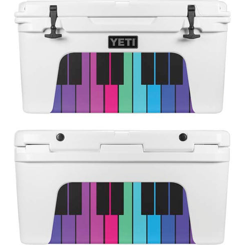Color Piano Keys YETI Tundra 75 Hard Cooler Skin