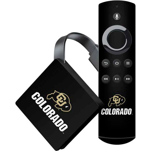 University of Colorado CU Logo on Black Amazon Fire TV Skin