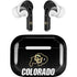 University of Colorado CU Logo on Black Apple AirPods Pro Skin
