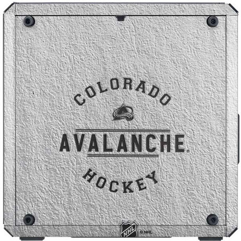 NHL Colorado Avalanche Black Text Cooler Master MasterBox Q300L Mini Tower Skin