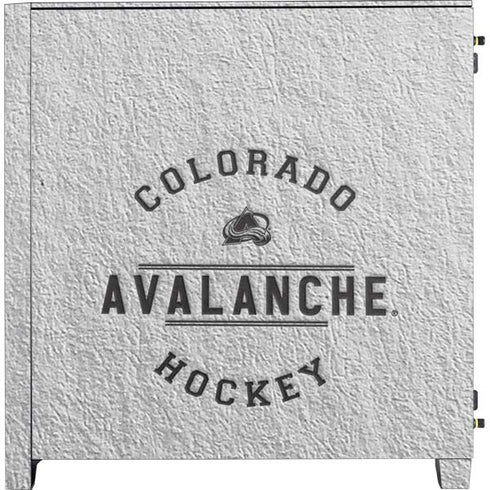 NHL Colorado Avalanche Black Text Corsair 4000D Tempered Glass Mid-Tower ATX Case Skin
