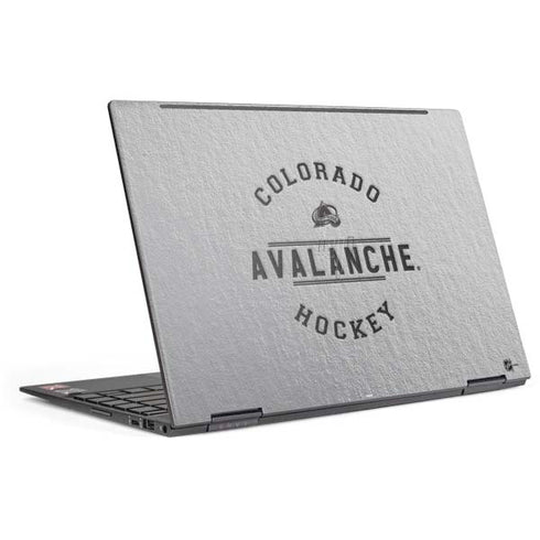 NHL Colorado Avalanche Black Text HP Envy Skin