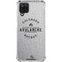 NHL Colorado Avalanche Black Text Galaxy A12 Clear Case