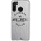 NHL Colorado Avalanche Black Text Galaxy A21 Clear Case