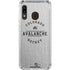NHL Colorado Avalanche Black Text Galaxy A30 Clear Case
