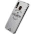 NHL Colorado Avalanche Black Text Galaxy A30 Clear Case