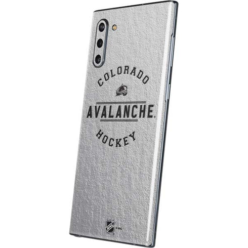 NHL Colorado Avalanche Black Text Galaxy Note 10 Skin